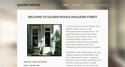 Desktop Screenshot of galerieroyale.net